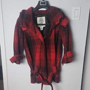 BB Dakota Black and Red Coat